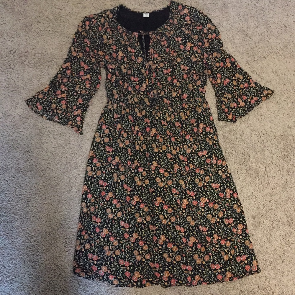 Patterned midi dress from Old Navy.